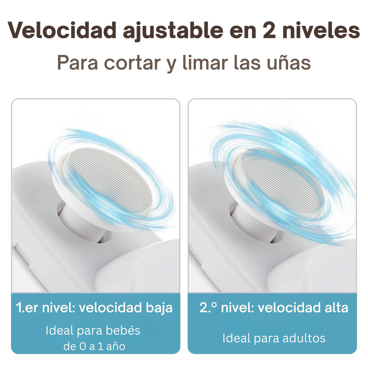 Cortaúñas Eléctrico 2 en 1